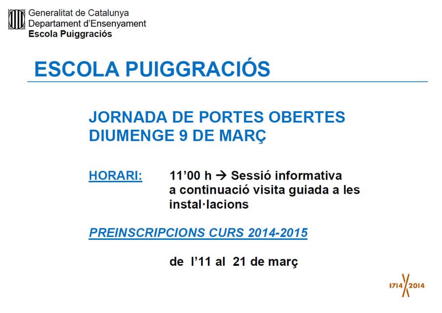 Jornada Portes Obertes