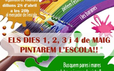 AVUI DILLUNS 28 REUNIÓ PINTEM L’ESCOLA